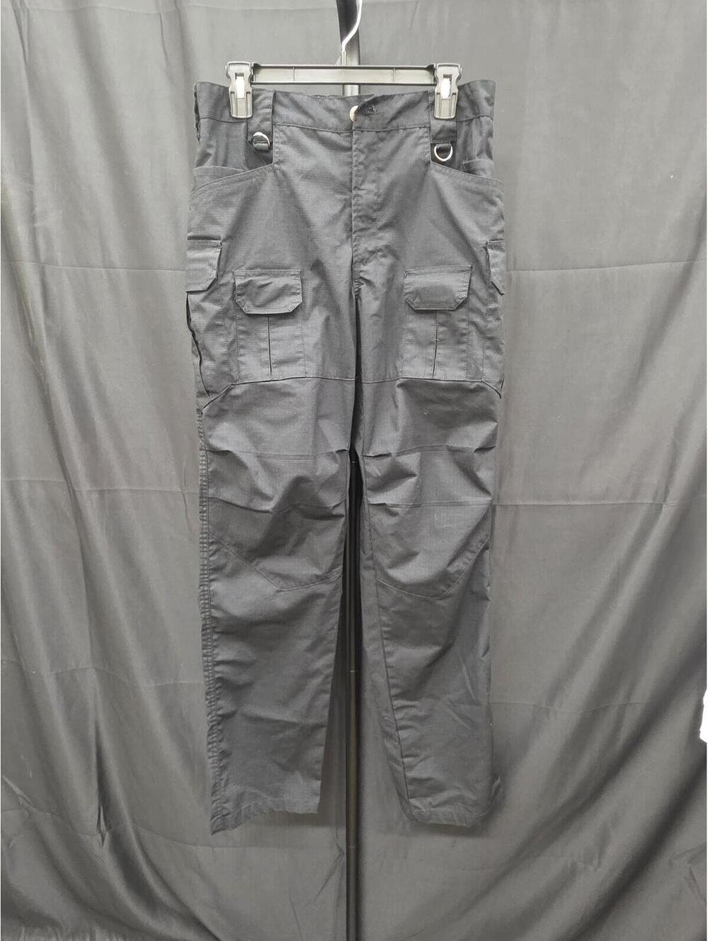 HIWISE STRETCH TACTICAL RIPSTOP CARGO PANTS BLACK 32W X 34L